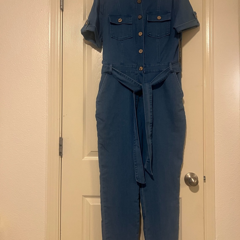Haute Monde Blue Jumpsuit
